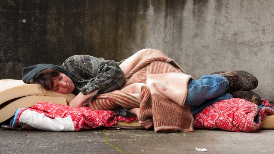 homeless-person-england image Homelessness in England