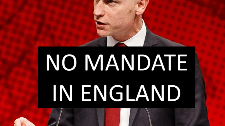 Stephen Kinnock No Mandate In England